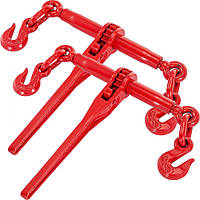 Ланцюговий стяжний ремінь VEVOR 5/16-3/8, вантажопідйомність 6600 фунтів, важіль з храповиком і гаком G70,