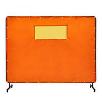 Зварювальна штора VEVOR 1,8 х 2,4 м Зварювальна штора з вогнетривкого вінілу Зварювальна стінка з 4