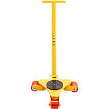 Візок VEVOR 3T з ручкою 425x335x116мм з вуглецевої сталі транспортні ролики промисловий візок з 3х 360° PU, фото 10