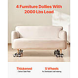 VEVOR Меблевий ролик Транспортний ролик Меблевий візок Ролики з 5 колесами 158x158x65 мм 322470, фото 2