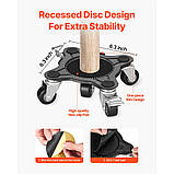 VEVOR Меблевий ролик Транспортний ролик Меблевий візок Ролики з 5 колесами 158x158x65 мм 322470, фото 3