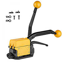 Інструмент для обв'язування сталевою стрічкою VEVOR шириною 1,27-1,9 см, 3-в-1 (натягувач, обтискний пристрій,