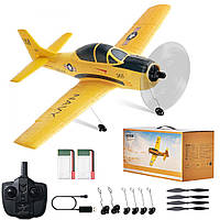 Vevor 314708 Літак RC, 2,4 ГГц 4-канальний літак з дистанційним керуванням та 6-осьовим гіроскопічним стабілізатором, готовий до