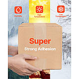 Стрічка пакувальна VEVOR 18x 47,8 мм x 59,436 м Скотч для посилок прозорий 0,068 мм 321689, фото 3