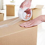 Стрічка пакувальна VEVOR 18x 47,8 мм x 59,436 м Скотч для посилок прозорий 0,068 мм 321689, фото 8