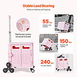 Візок для покупок VEVOR складаний візок для покупок Візок для покупок 1330x540x915 мм 322544, фото 3