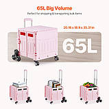 Візок для покупок VEVOR складаний візок для покупок Візок для покупок 1330x540x915 мм 322544, фото 4