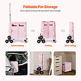 Візок для покупок VEVOR складаний візок для покупок Візок для покупок 1330x540x915 мм 322544, фото 6