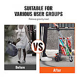 Візок для покупок VEVOR складаний 50 кг на колесах Візок для покупок на колесах Візок для покупок 322535, фото 6