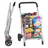 Візок для покупок VEVOR складаний 50 кг на колесах Візок для покупок на колесах Візок для покупок 322535, фото 10