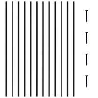 Металеві балясини сходів VEVOR в комплекті 11 алюмінієвих шпинделів 13x1118 мм з гвинтами 303023