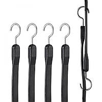 VEVOR натяжна гума з гаком натяжна мотузка багажний гумовий еспандер велосипед 4шт 1м 300319