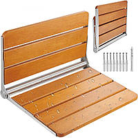 Складане сидіння для душу VEVOR настінна лавка для душу 227 кг спинка тик 311907