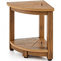 Кутова душова лавка VEVOR Кутова душова лавка, полістирол висотою 43 см з текстурою дерева, вантажопідйомність