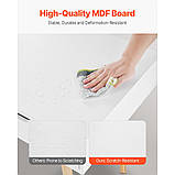 VEVOR Невеликий письмовий стіл з шухлядою Робочий стіл Дерево Білий + Дерево 311808, фото 3