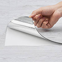 VEVOR Самоклеюча вінілова плитка для підлоги 990x60 см, товщина 1,5 мм, зніміть і наклейте світло-сірий