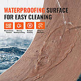 Вінілова плитка для підлоги VEVOR 1220x185 мм, 10 шт., товщиною 5,5 мм, темно-коричневого кольору деревини., фото 4