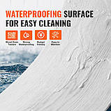 Вінілова плитка для підлоги VEVOR 1220x185 мм, 10 шт., товщина 5,5 мм, світло-сірий колір деревини. Підлога, фото 4