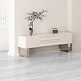 Вінілова плитка для підлоги VEVOR 1220x185 мм, 10 шт., товщина 5,5 мм, світло-сірий колір деревини. Підлога, фото 8