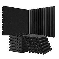Піноакустичні панелі VEVOR 36 шт. Шумоізоляція акустичних панелей 300х300х50 мм 303150