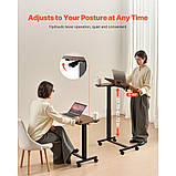 Надліжковий столик VEVOR, мобільний приставний столик, столик для ноутбука з підсклянником 302682, фото 2