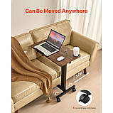 Надліжковий столик VEVOR, мобільний приставний столик, столик для ноутбука з підсклянником 302682, фото 5