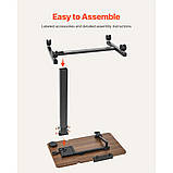 Надліжковий столик VEVOR, мобільний приставний столик, столик для ноутбука з підсклянником 302682, фото 7