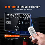 Синусоїдальний інвертор VEVOR 5000 Вт постійного струму 12 В на змінний струм 230 В Інвертор з 2 розетками, фото 4