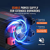 Синусоїдальний інвертор VEVOR 5000 Вт постійного струму 12 В на змінний струм 230 В Інвертор з 2 розетками, фото 6