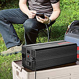 Синусоїдальний інвертор VEVOR 5000 Вт постійного струму 12 В на змінний струм 230 В Інвертор з 2 розетками, фото 8