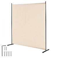 Кімнатна перегородка VEVOR 1,8 м, однопанельна офісна, бежева 302707