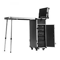 Алюмінієва косметичка VEVOR Professional Makeup Train Case з робочим столом для макіяжу 311689