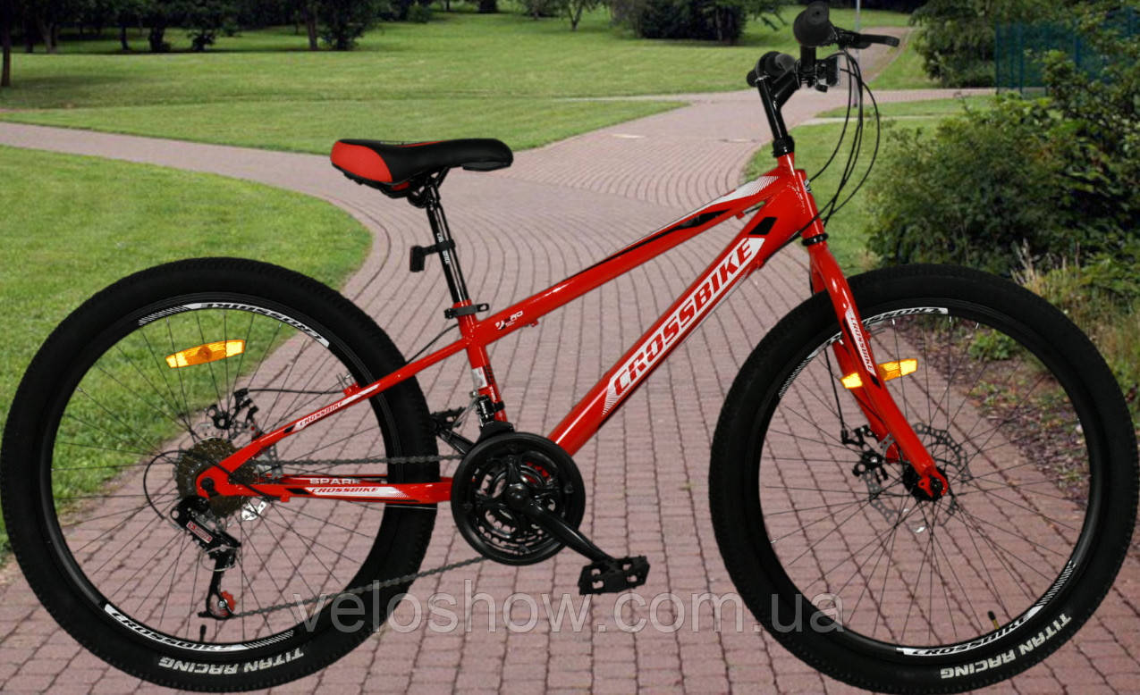 Гірський підлітковий 26 Spark Crossbike алюмінієвий велосипед D-AL, фото 1