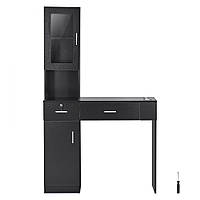 Салонна станція VEVOR, настінна, перукарська станція для перукарів, комплект меблів для салонів краси, 1 шафа