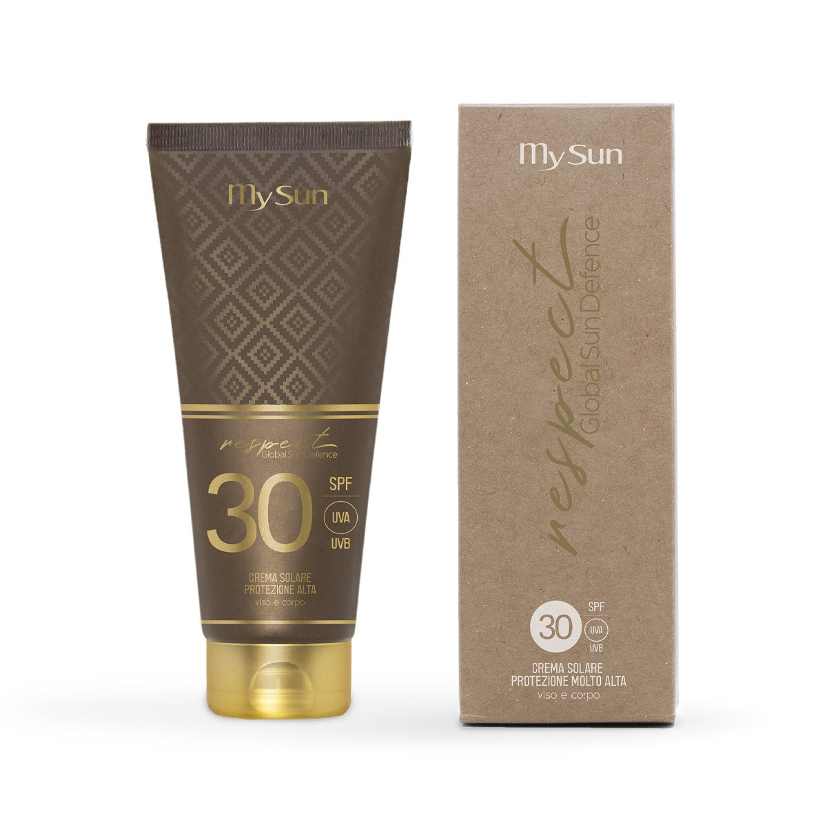 Сонцезахисний крем для обличчя і тіла SPF30 Respect Global Sun Defense MySun, 200 мл