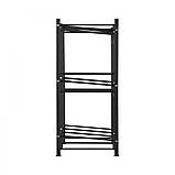 VEVOR Стелаж для пляшок з водою Тримач для глеків для води 3 яруси дворядні 6 пляшок чорний 302812, фото 10