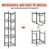 Тримач для глечика для води VEVOR Одноярусна стійка для пляшок з водою 5 пляшок чорного кольору 302809, фото 4