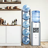 Тримач для глечика для води VEVOR Одноярусна стійка для пляшок з водою 5 пляшок чорного кольору 302809, фото 8