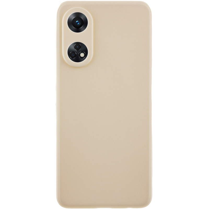 Силіконовий чохол Candy Full Camera для Oppo Reno 8 T 4G Бежевий / Antique White