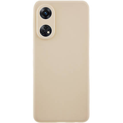 Силіконовий чохол Candy Full Camera для Oppo Reno 8 T 4G Бежевий / Antique White, фото 1