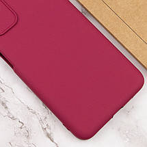 Чохол Silicone Cover Lakshmi Full Camera (A) для Oppo A17 Бордовий / Marsala, фото 4