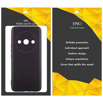 Чохол TPU Epik Black Full Camera для Xiaomi Redmi A3 Чорний, фото 3