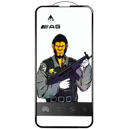 Захисне скло 5D Anti-static Matte (тех.пак) для Apple iPhone 13 Pro Max /14 Plus (6.7") Чорний, фото 1