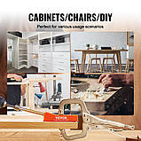 VEVOR 50 шт Набір для свердління кишенькових отворів Подвійне кишенькове свердло з квадратним свердлом,, фото 6