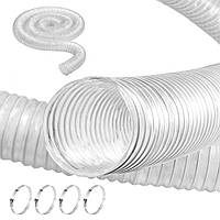 Пилозбірний шланг VEVOR гнучкий ПВХ шланг вакуумний шланг 63х3050мм 300358