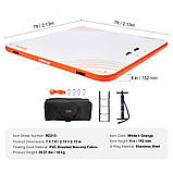 Надувний плавучий док VEVOR, 2,13 х 2,13 м, надувна докова платформа, нековзний водний плавучий доковий, фото 7