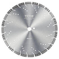 Алмазне пильне полотно VEVOR Пильне полотно по бетону мокре/сухе з похилими зубами 35см 322738