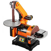 Стрічкова шліфувальна машина VEVOR 25,4 x 760 мм стрічкова та дискова шліфувальна машина 178 x 126 мм