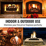 Решітка для дров VEVOR 27 дюймів зі сталі з порошковим покриттям, стійка для спалювання дров 323367, фото 6