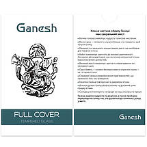 Захисне скло Ganesh (Full Cover) для Apple iPhone 13 / 13 Pro / 14 / 16e (6.1") Чорний, фото 5